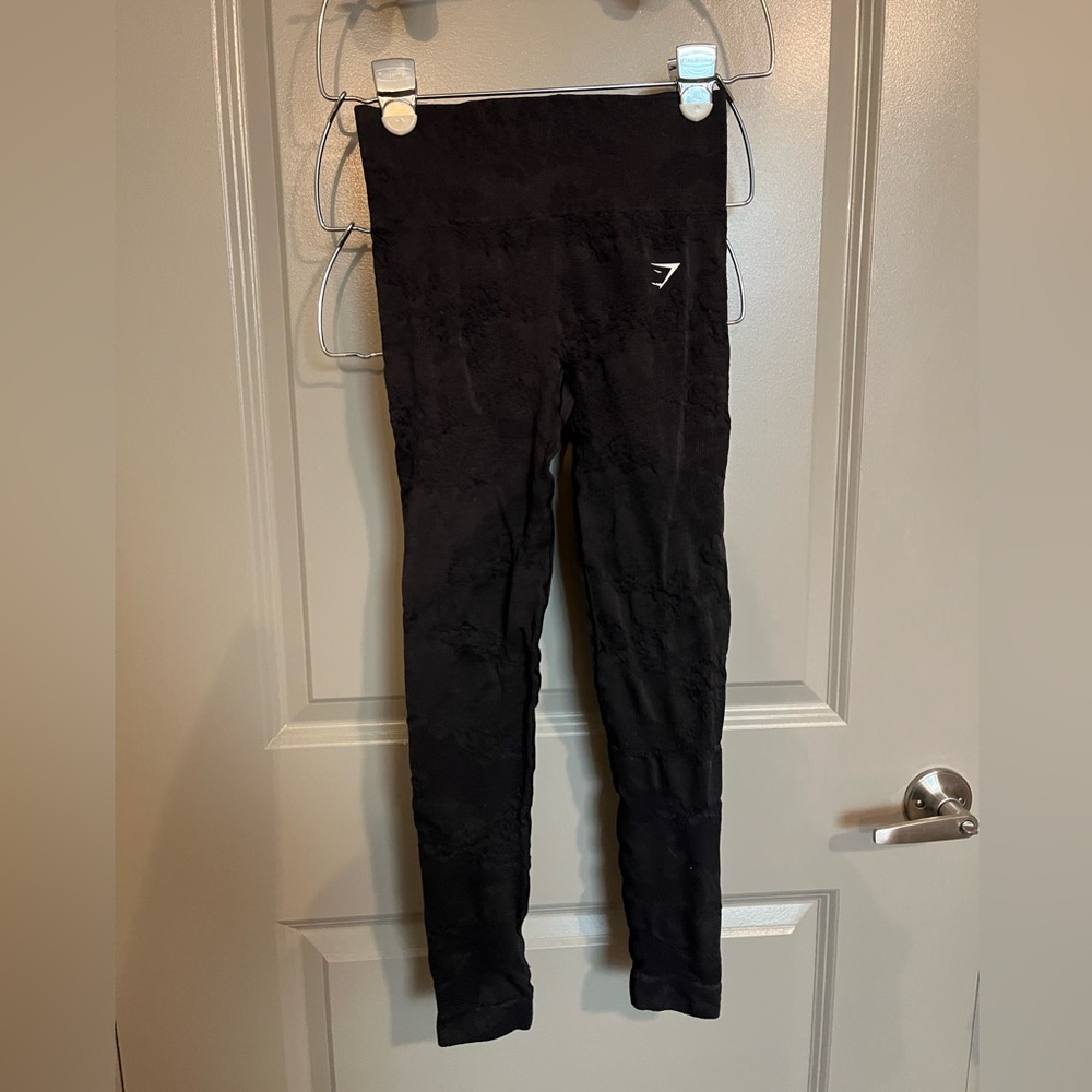 Gym Shark Black Camo Leggings